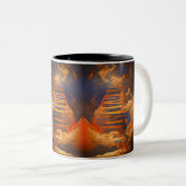 Stairway naar de hemel tweekleurige koffiemok (Voorkant rechts)
