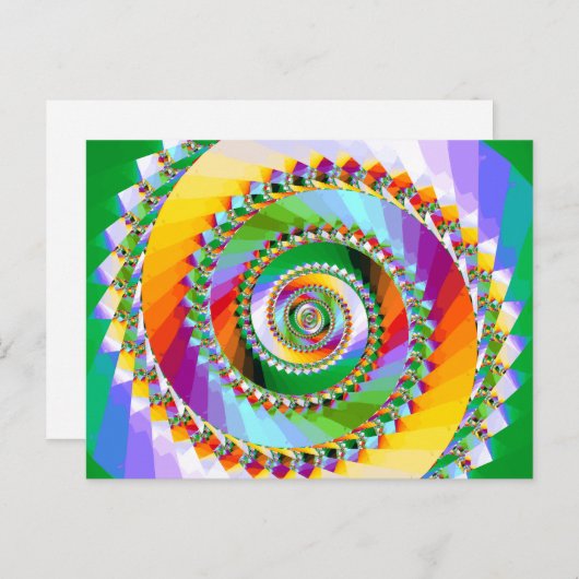 Stairway of Dreams Fantasy Fractal Briefkaart (Voorkant / Achterkant)