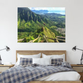 Stairway to Heaven, Hawaii, USA Canvas Afdruk (Insitu (Slaapkamer))