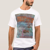 STAIRWAY: VISUAL POETRY COLLAGE MIXED MEDIA SHIRT (Voorkant)