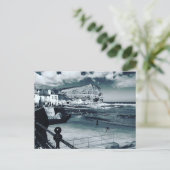 Staithes harbor uitzicht, North Yorkshire. Briefkaart (Staand voorkant)