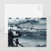 Staithes harbor uitzicht, North Yorkshire. Briefkaart (Voorkant / Achterkant)