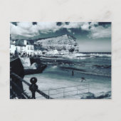 Staithes harbor uitzicht, North Yorkshire. Briefkaart (Voorkant)