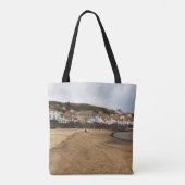 Staithes Harbour Beach and Village Front Tote Bag (Achterkant)