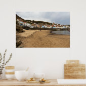 Staithes Harbour Beach en het dorpsplein Poster (Keuken)