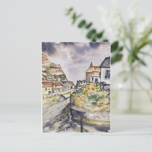 Staithes Harbour Briefkaart (Staand voorkant)