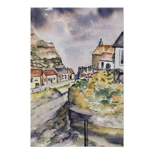 Staithes Harbour Perfect Poster (Voorkant)