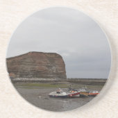 Staithes haven. zandsteen onderzetter (Voorkant)