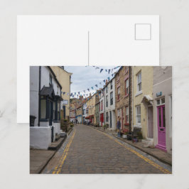 Staithes High Street Kasseiweg Briefkaart