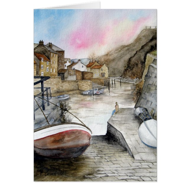 Staithes, North Yorkshire, Engeland (Voorkant)