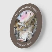 Staithes, North Yorkshire, Engeland Aquarel Lar Grote Klok (Hoek)