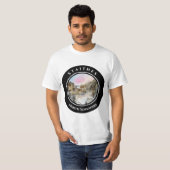 Staithes North Yorkshire England Waterverf T-shirt (Voorkant volledig)