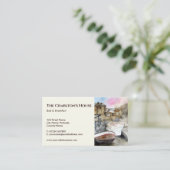 Staithes North Yorkshire England Waterverf Visitekaartje (Staand voorkant)