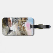 Staithes, North Yorkshire, Waterverf Engeland Bagagelabel (Achterkant horizontaal)