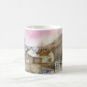 Staithes, North Yorkshire, Waterverf Engeland Mok (Center)