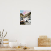 Staithes, North Yorkshire, Waterverf Engeland Poster (Keuken)