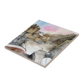 Staithes, North Yorkshire, Waterverf Engeland Tegeltje (Zijkant)