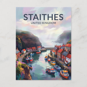Staithes Verenigd Koninkrijk Briefkaart