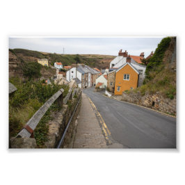 Staithes Village High Street Foto Afdruk
