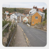 Staithes Village High Street Vierkante Sticker (Voorkant)
