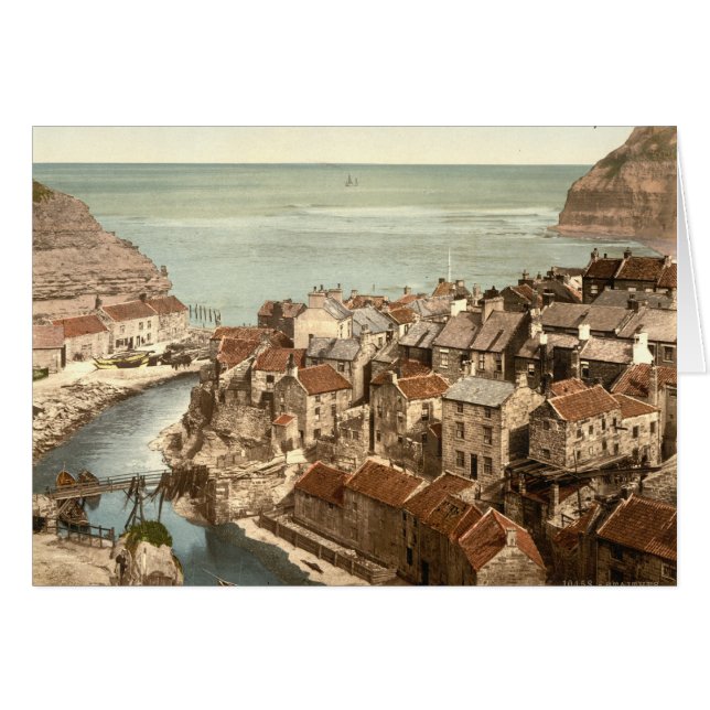Staithes, Yorkshire, Engeland (Voorkant Horizontaal)