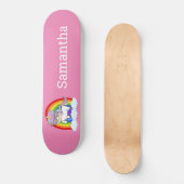 Stakeboard Unicorn Gang Pink Persoonlijk Skateboard (Voorkant)