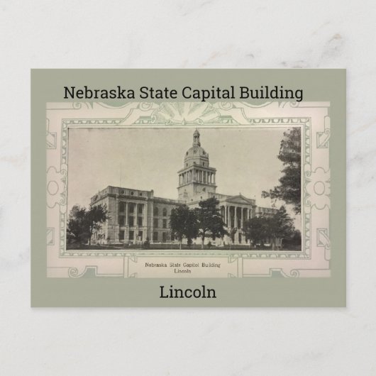 Stakekapitaalgebouw Nebraska Briefkaart (Voorkant)