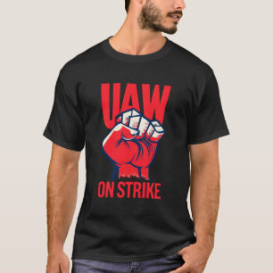 Stakende werknemers van de UAW staken T-shirt