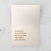 staking! Kegelen of gelukwensen Kaart (Binnen)