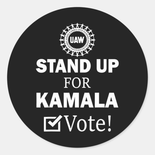 Staking komt op voor Kamala-stemming Ronde Sticker (Voorkant)