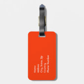 Stal mijn bagage, doe mijn was bagagelabel (Achterkant verticaal)