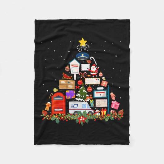 Stal Service Christmas Tree Ornament Tree Xmas 2  Fleece Deken (Voorkant)