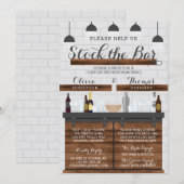 Stal the Bar Housewarming Party, Farmhouse Style Kaart (Voorkant / Achterkant)