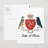 STAL VAN MAN - embleem/vlag/symbool/wapen Briefkaart (Voorkant / Achterkant)