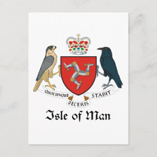 STAL VAN MAN - embleem/vlag/symbool/wapen Briefkaart