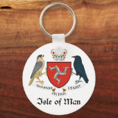 STAL VAN MAN - embleem/vlag/symbool/wapen Sleutelhanger (Voorkant)