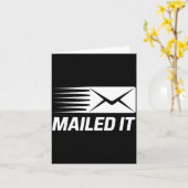 Stal Worker Art For Men Women Stman St Office Mail Kaart (Gele Bloem)