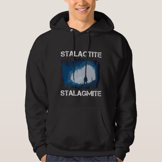 Stalactite Stalagmite Speleology Cave Explorer Hoodie (Voorkant)