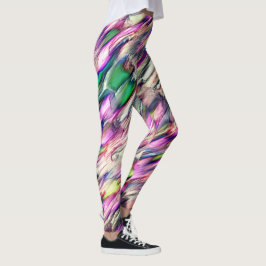 Stalagmiet of gesteente met een flitskleurige kleu leggings