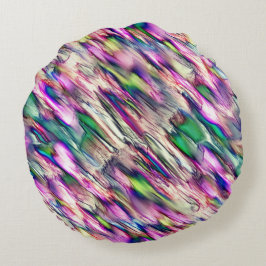 Stalagmiet of gesteente met een flitskleurige kleu rond kussen