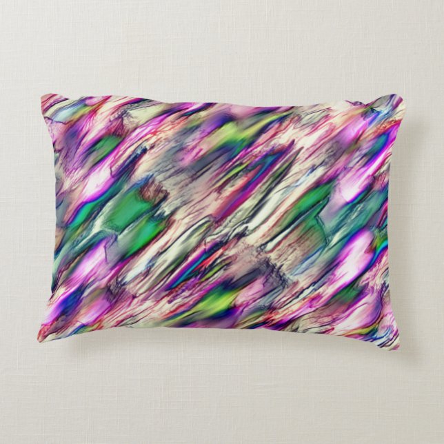 Stalagmiet of rots met een flitsende kleur accent kussen (Achterkant)