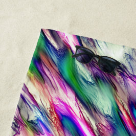 Stalagmiet of rots met flitsende kleuren strandlaken