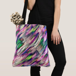 Stalagmiet of rots met flitsende kleuren tote bag