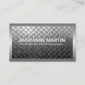 Stalen achtergrond | Industrieel  Visitekaartje (Voorkant)