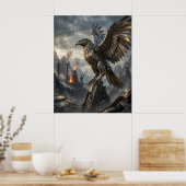 Stalen Adelaars Pieken Poster (Keuken)