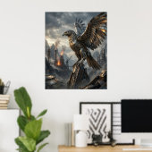 Stalen Adelaars Pieken Poster (Thuiskantoor)