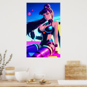 Stalen Bal Sterren Renner Poster (Keuken)