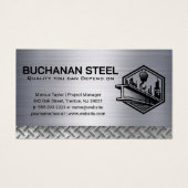 Stalen balk en kraanlier | Bouw Visitekaartje (Voorkant)