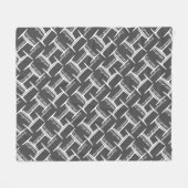 Stalen Balk Ingenieur Patroon Fleece Deken (Voorkant (Horizontaal))