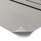 Stalen Bladeren Poster (Hoek)